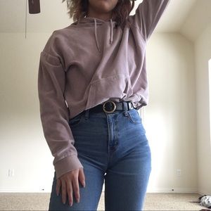 Topshop velour hoodie